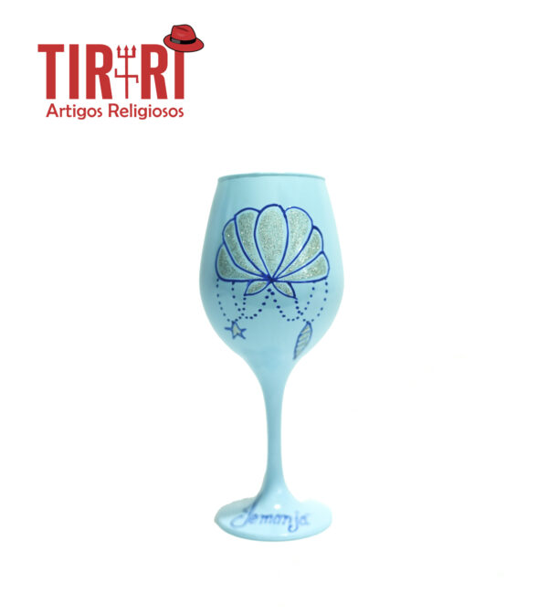 TAÇA IEMANJA C/CONCHA 20X7CM