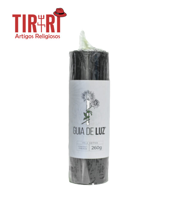 VELA 7 PRETA GUIA DE LUZ