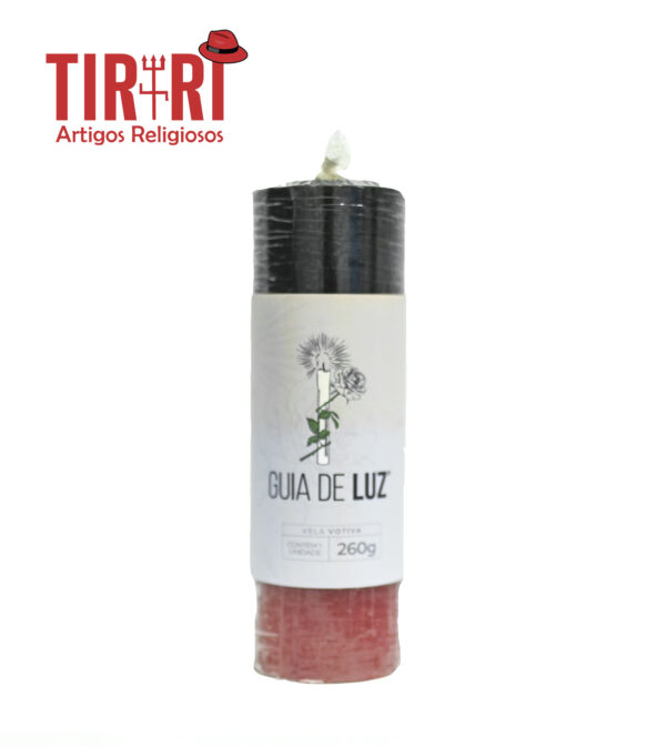 VELA 7 PRETA/VERMELHO GUIA DE LUZ