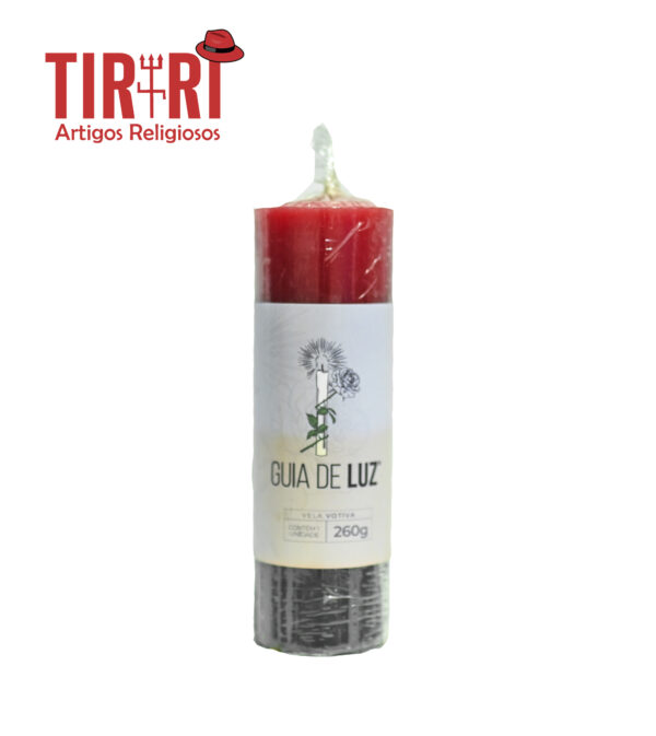 VELA 7 VERMELHO/PRETO GUIA DE LUZ