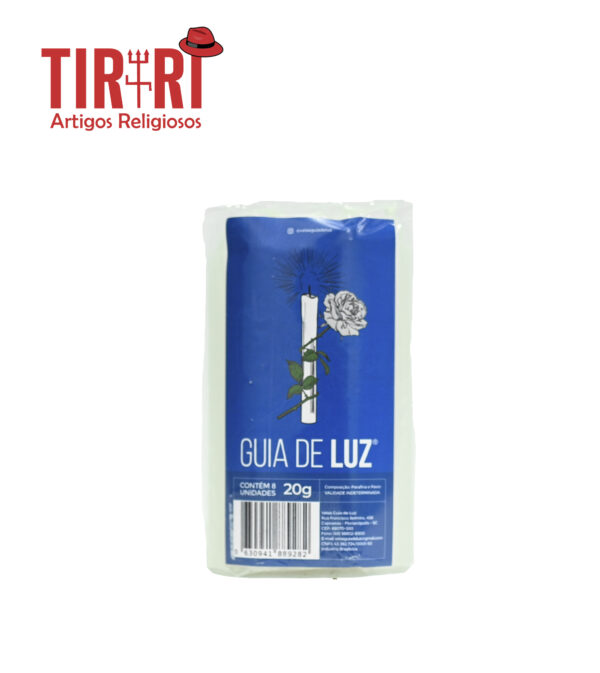 VELA N2 BRANCA GUIA DE LUZ 20G 13CM