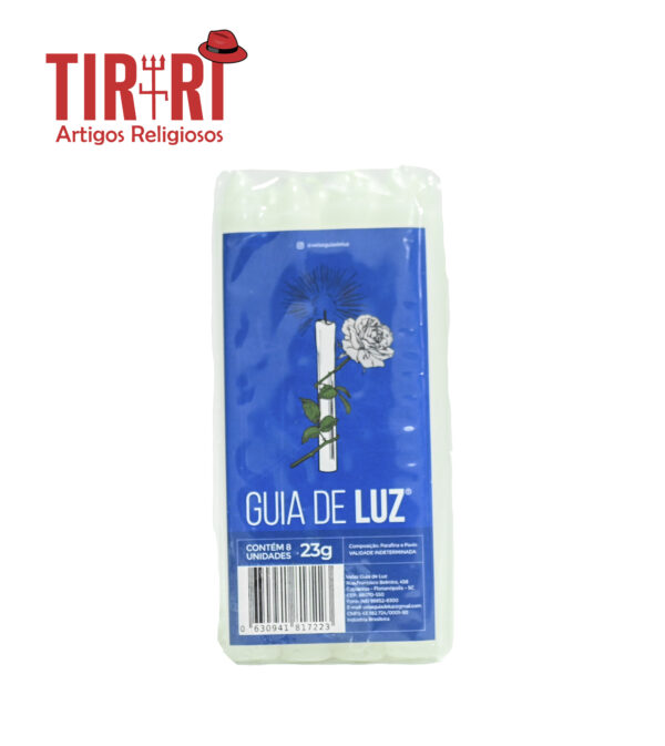 VELA N3 BRANCA GUIA DE LUZ 23G 15CM