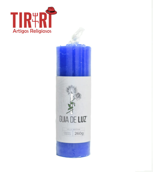 VELA 7 AZUL ESCURO GUIA DE LUZ